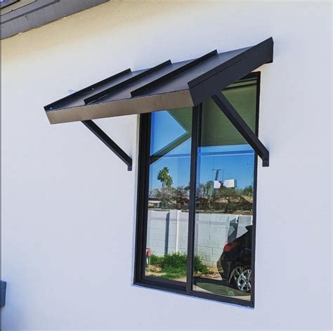 sheet metal awning designs|metal exterior window awnings.